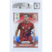Карточка Sergio Busquets Spain National Team Autographed 2014 Panini Prizm World Cup Red White & Blue Prizm #174 Beckett Fanatics Witnessed Authenticated 9/10