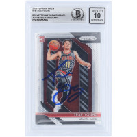 Trae Young Atlanta Hawks Autographed 2018-19 Panini Prizm #78 Beckett Fanatics Witnessed Authenticated 10 Rookie Card