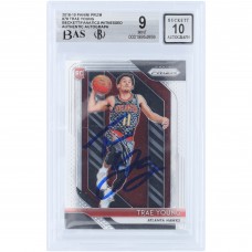 Trae Young Atlanta Hawks Autographed 2018-19 Panini Prizm #78 Beckett Fanatics Witnessed Authenticated 9/10 Rookie Card