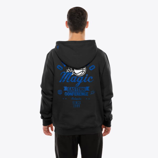 Толстовка Orlando Magic New Era Black Front and Back Graphic