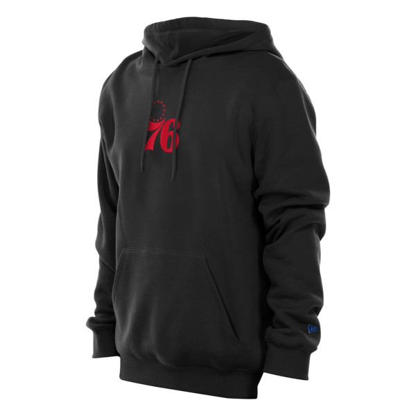 Толстовка Philadelphia 76ers New Era Black Front and Back Graphic