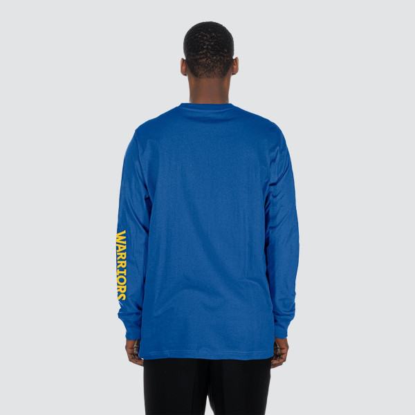 Футболка с длинным рукавом Golden State Warriors New Era Royal Tonal