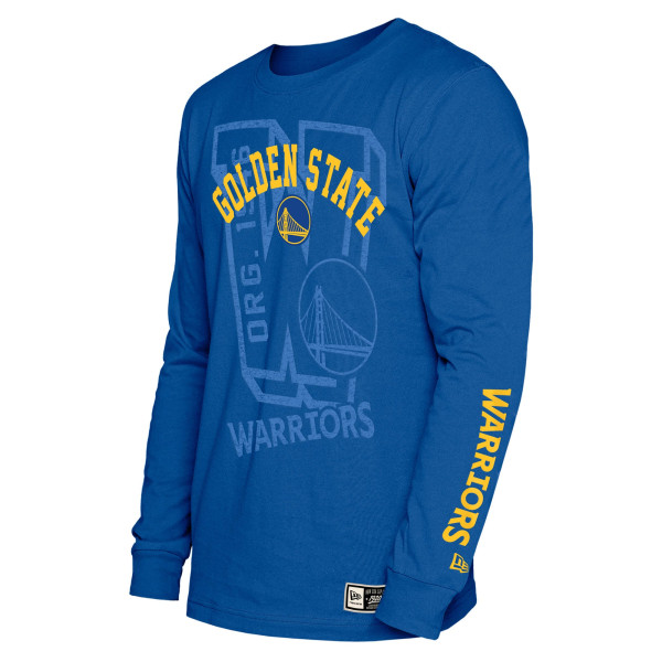 Футболка с длинным рукавом Golden State Warriors New Era Royal Tonal