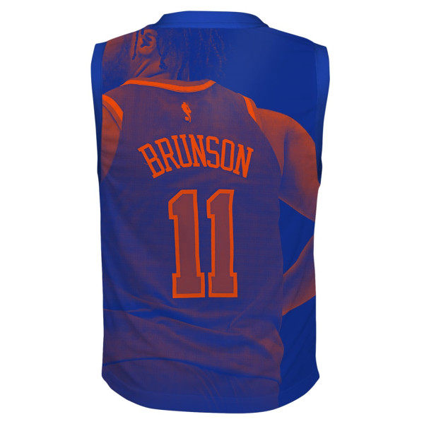 Детская джерси Jalen Brunson New York Knicks Outerstuff Icon Play - Blue