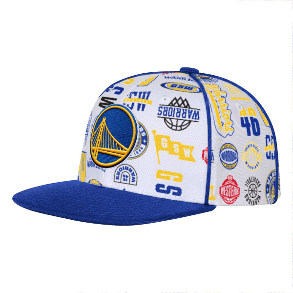 Детская бейсболка Golden State Warriors Outerstuff White Piped Up