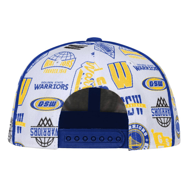 Детская бейсболка Golden State Warriors Outerstuff White Piped Up