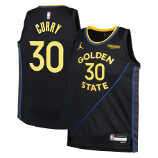 Детская джерси Golden State Warriors Stephen Curry Jordan Brand Black Swingman - Statement Edition
