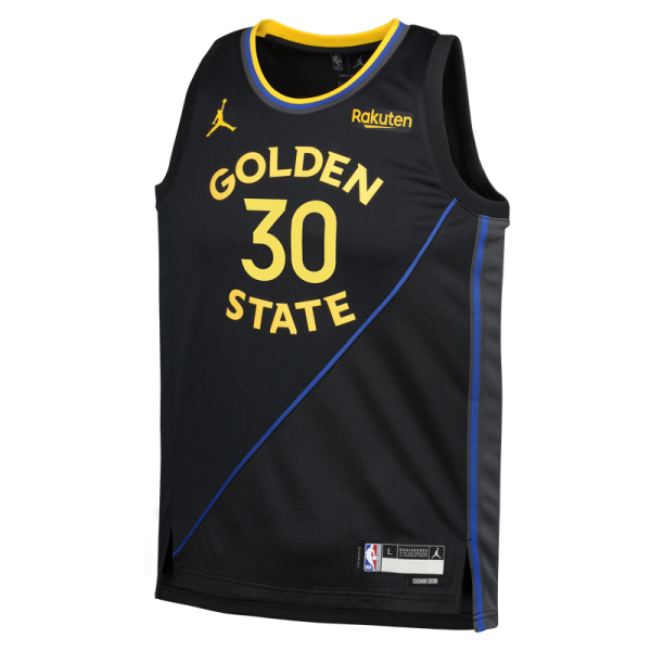 Детская джерси Golden State Warriors Stephen Curry Jordan Brand Black Swingman - Statement Edition