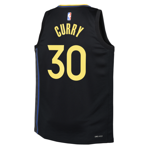 Детская джерси Golden State Warriors Stephen Curry Jordan Brand Black Swingman - Statement Edition