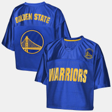 Детская футболка Girls Golden State Warriors Outerstuff Royal Points in Paint Crop V-Neck