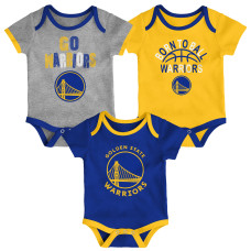 для малыша Golden State Warriors Outerstuff Born To Ball 3-Pack Bodysuit Set