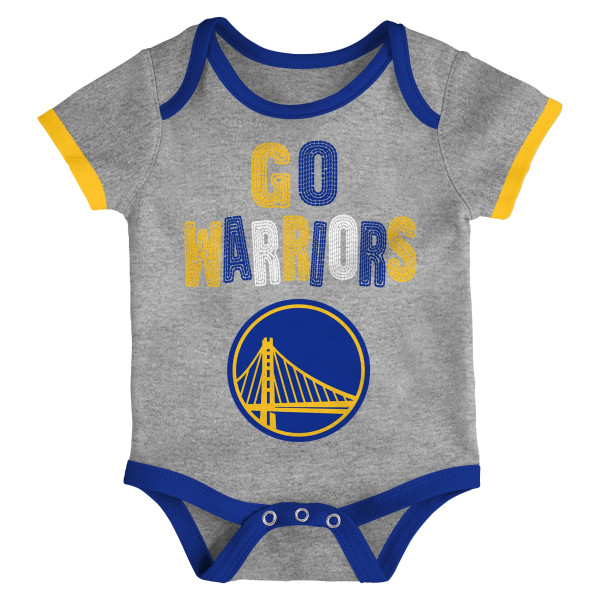 для малыша Golden State Warriors Outerstuff Born To Ball 3-Pack Bodysuit Set
