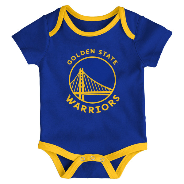 для малыша Golden State Warriors Outerstuff Born To Ball 3-Pack Bodysuit Set