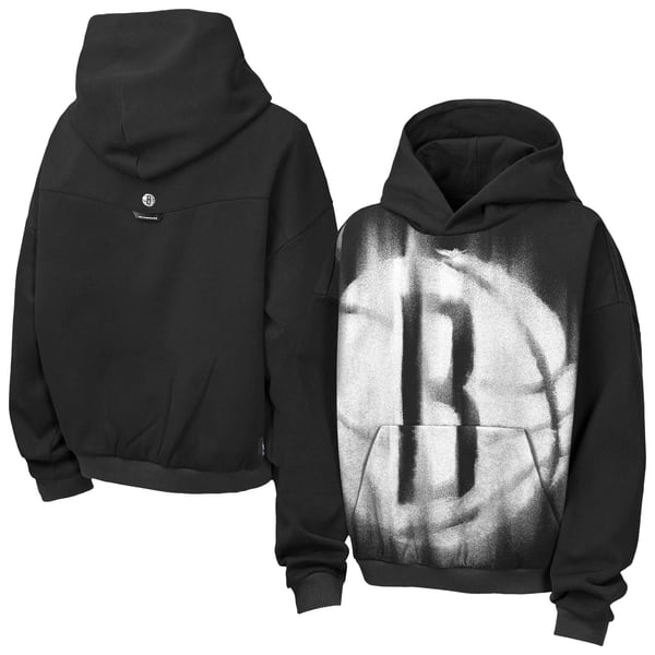 Детская толстовка Brooklyn Nets Nike Black 2026 Standard Issue Practice Icon Fleece