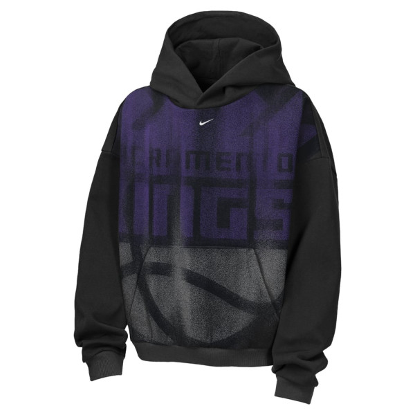 Детская толстовка Sacramento Kings Nike 2026 Standard Issue Practice Icon Fleece - Black