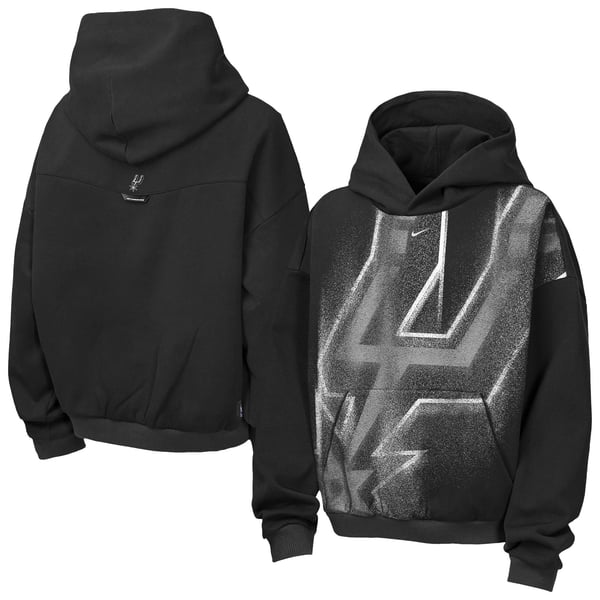 Детская толстовка San Antonio Spurs Nike 2026 Standard Issue Practice Icon Fleece - Black