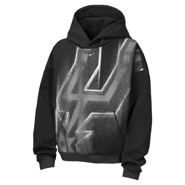 Детская толстовка San Antonio Spurs Nike 2026 Standard Issue Practice Icon Fleece - Black