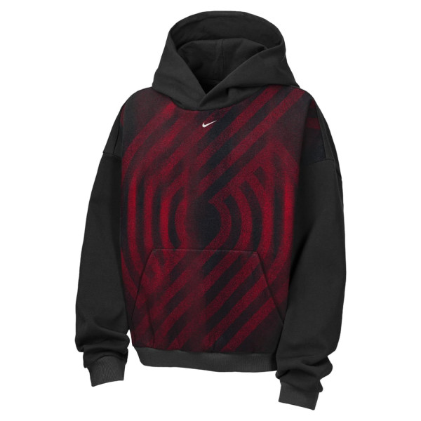Детская толстовка Portland Trail Blazers Nike 2026 Standard Issue Practice Icon Fleece - Black