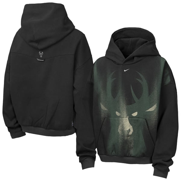 Детская толстовка Milwaukee Bucks Nike 2026 Standard Issue Practice Icon Fleece - Black