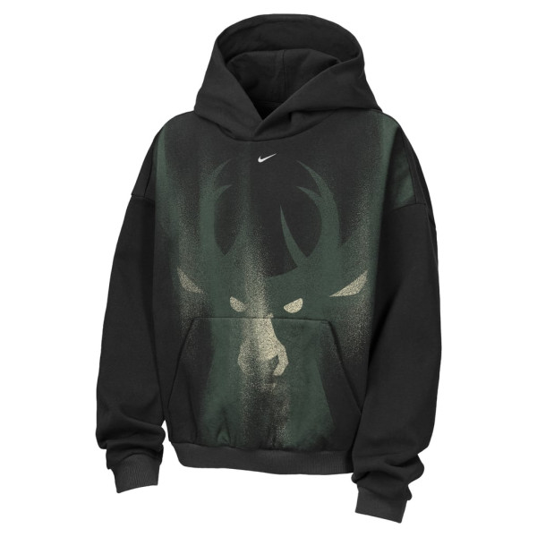 Детская толстовка Milwaukee Bucks Nike 2026 Standard Issue Practice Icon Fleece - Black
