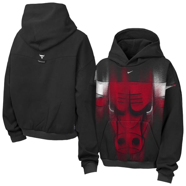 Детская толстовка Chicago Bulls Nike 2026 Standard Issue Practice Icon Fleece - Black