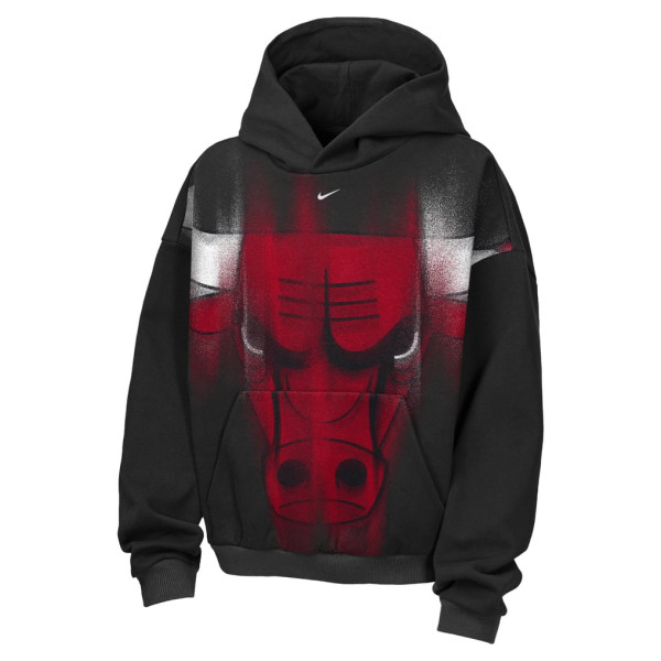 Детская толстовка Chicago Bulls Nike 2026 Standard Issue Practice Icon Fleece - Black