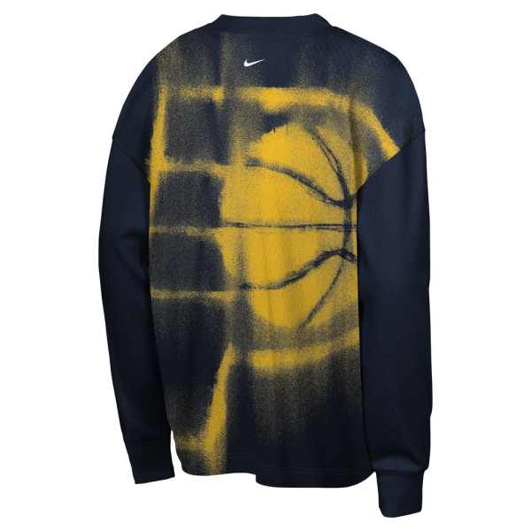 Детская футболка с длинным рукавом Indiana Pacers Nike 2026 Standard Issue Pre-Game Performance - Navy