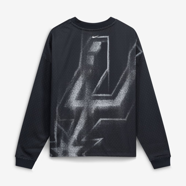 Детская футболка с длинным рукавом San Antonio Spurs Nike 2026 Standard Issue Pre-Game Performance - Black