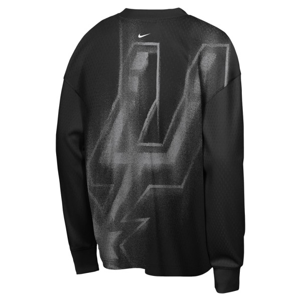 Детская футболка с длинным рукавом San Antonio Spurs Nike 2026 Standard Issue Pre-Game Performance - Black