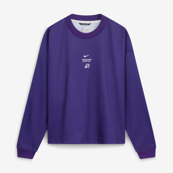 Детская футболка с длинным рукавом Phoenix Suns Nike 2026 Standard Issue Pre-Game Performance - Purple
