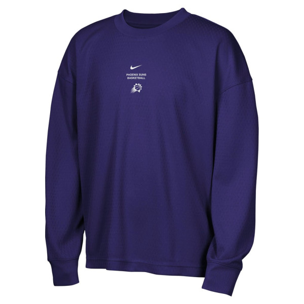 Детская футболка с длинным рукавом Phoenix Suns Nike 2026 Standard Issue Pre-Game Performance - Purple