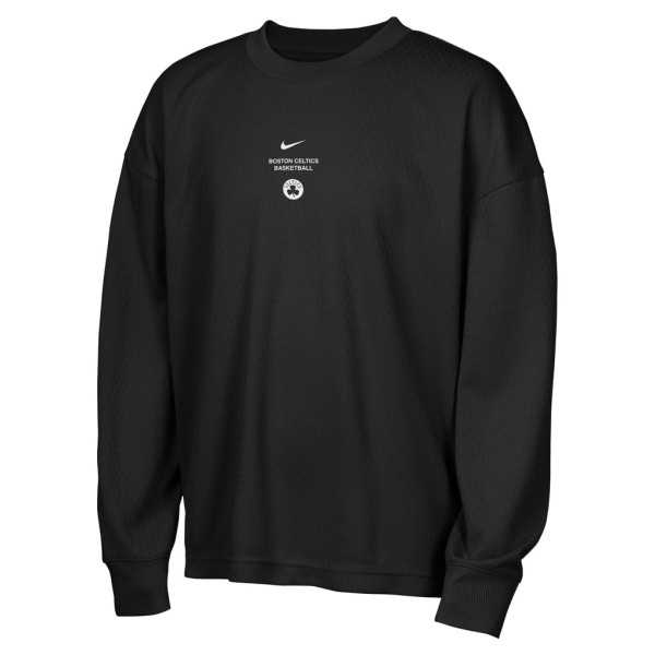 Детская футболка с длинным рукавом Boston Celtics Nike 2026 Standard Issue Pre-Game Performance - Black