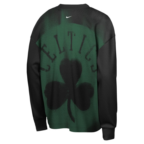 Детская футболка с длинным рукавом Boston Celtics Nike 2026 Standard Issue Pre-Game Performance - Black