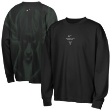 Детская футболка с длинным рукавом Milwaukee Bucks Nike 2026 Standard Issue Pre-Game Performance - Black