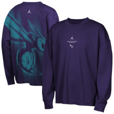 Детская футболка с длинным рукавом Charlotte Hornets Jordan Brand 2026 Standard Issue Pre-Game Performance - Purple