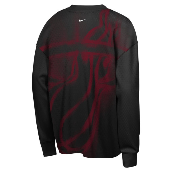 Детская футболка с длинным рукавом Miami Heat Nike 2026 Standard Issue Pre-Game Performance - Black