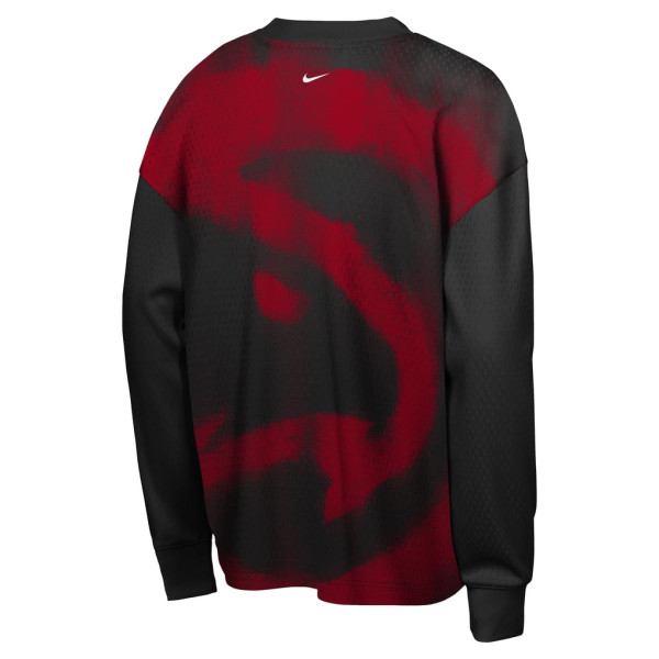 Детская футболка с длинным рукавом Atlanta Hawks Nike 2026 Standard Issue Pre-Game Performance - Black