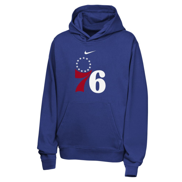 Детская толстовка Philadelphia 76ers Nike Royal Essential Logo Club