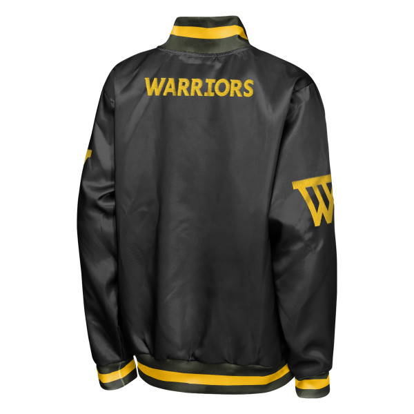 Детская куртка Golden State Warriors Outerstuff Black Statement Edition Lightweight Satin