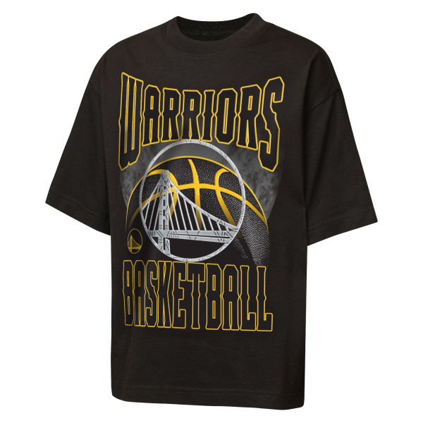 Детская футболка Golden State Warriors Outerstuff Black Ballin Rockers Oversized Fashion