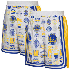 Детская Golden State Warriors Outerstuff White Ball Hog Dazzle Basketball Short