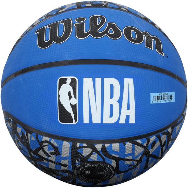 Мяч с автографом Paolo Banchero Orlando Magic Fanatics Authentic Wilson Graffiti