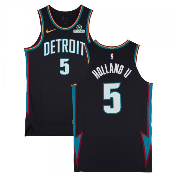 Ron Holland II Detroit Pistons Fanatics Authentic Game-Used #5 Black Nike City Edition Jersey vs. Atlanta Hawks on December 1, 2025 - Size 50+4