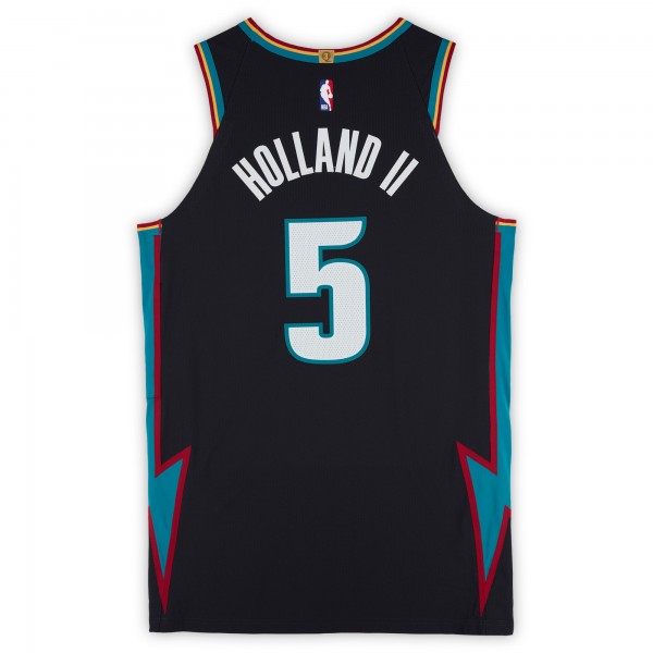 Ron Holland II Detroit Pistons Fanatics Authentic Game-Used #5 Black Nike City Edition Jersey vs. Atlanta Hawks on December 1, 2025 - Size 50+4