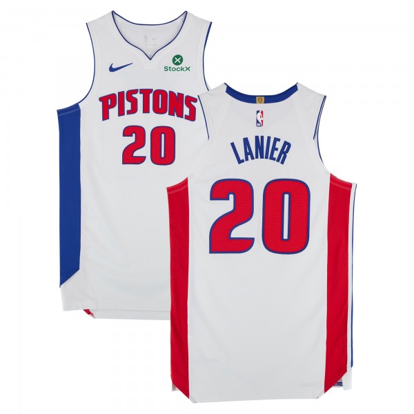Chaz Lanier Detroit Pistons Fanatics Authentic Game-Used #20 White Nike Jersey from Multiple Games During the 2025-26 NBA Season - Size 48+4
