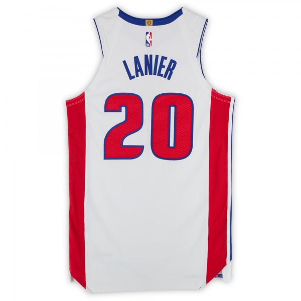 Chaz Lanier Detroit Pistons Fanatics Authentic Game-Used #20 White Nike Jersey from Multiple Games During the 2025-26 NBA Season - Size 48+4
