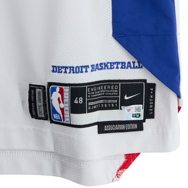 Chaz Lanier Detroit Pistons Fanatics Authentic Game-Used #20 White Nike Jersey from Multiple Games During the 2025-26 NBA Season - Size 48+4