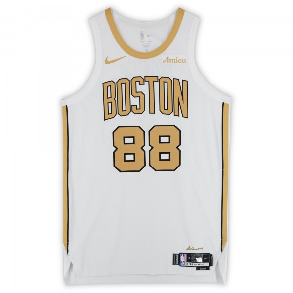 Neemias Queta Boston Celtics Fanatics Authentic Game-Used #88 White Nike City Edition Jersey vs. Minnesota Timberwolves on November 29, 2025 - Size 50+4