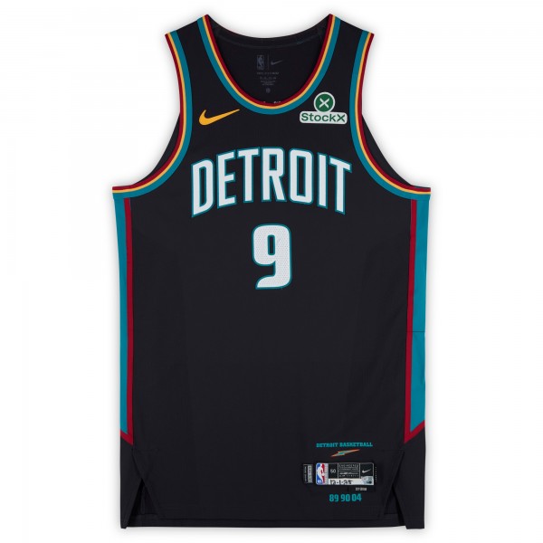 Ausar Thompson Detroit Pistons Fanatics Authentic Game-Used #9 Black Nike City Edition Jersey vs. Atlanta Hawks on December 1, 2025 - Size 50+4