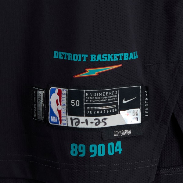 Javonte Green Detroit Pistons Fanatics Authentic Game-Used #31 Black Nike City Edition Jersey vs. Atlanta Hawks on December 1, 2025 - Size 50+4